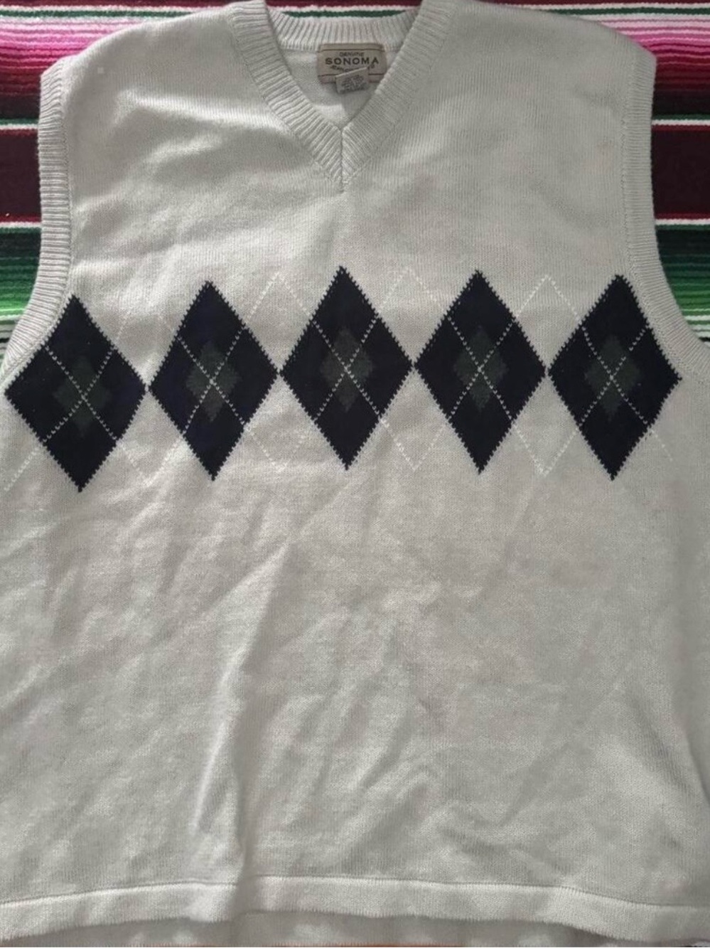 Sonoma Argyle Sweater Vest